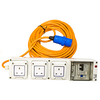 Mains electric kit for tents