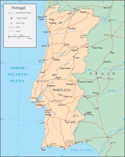 Map of Holiday Parks in Portugal