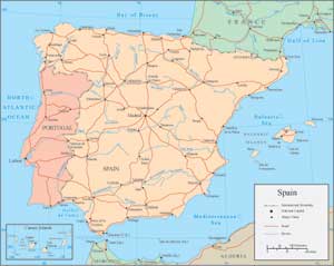 Spain Map - Holiday Parks
