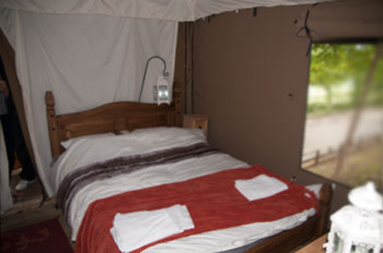 glamping bedroom