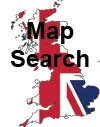 UK Map for Search for Caravan Sites and campsites